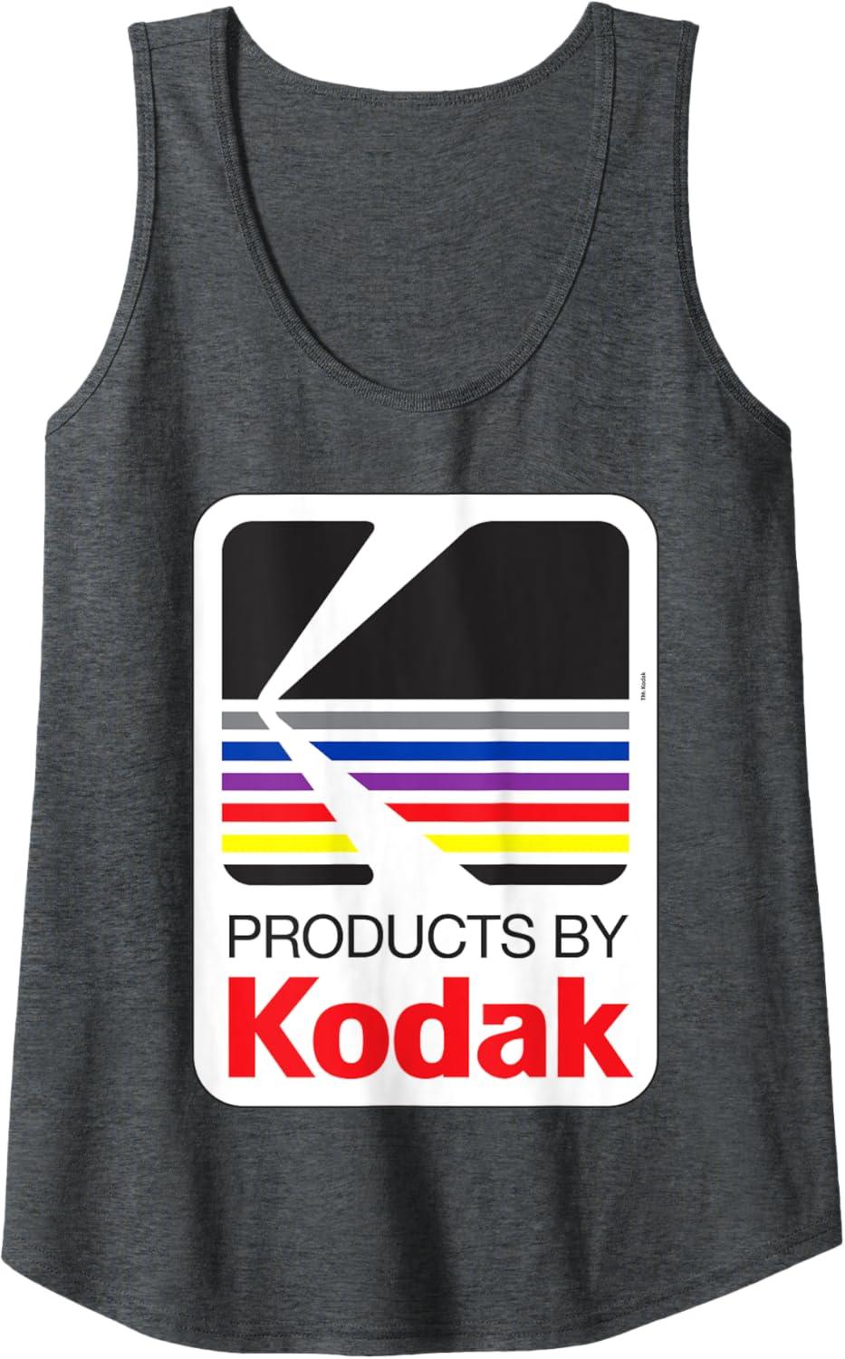 imageProducts By Kodak Vintage Logo Tank TopDark Heather Grey
