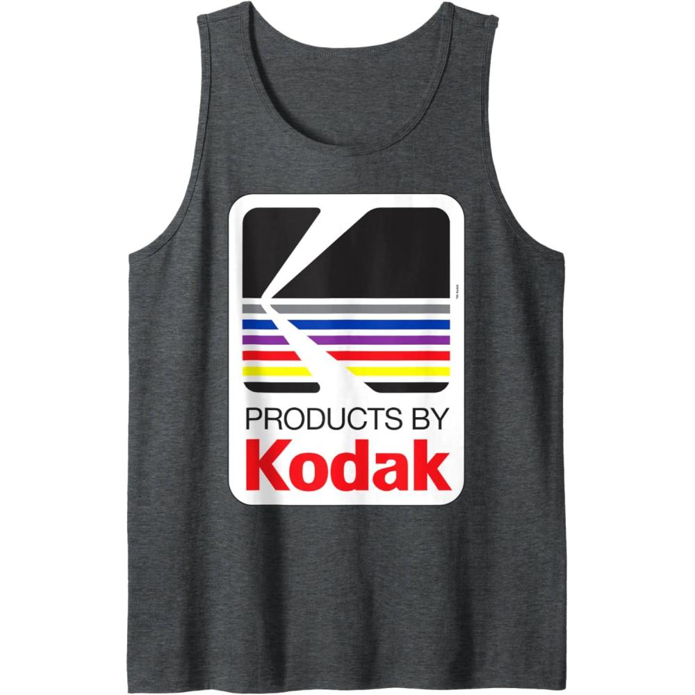 imageProducts By Kodak Vintage Logo Tank TopDark Heather Grey