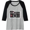 imageKODAK INSTAMATIC Camera Design Raglan Baseball TeeBlackAthletic Heather
