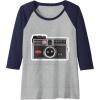 imageKODAK INSTAMATIC Camera Design Raglan Baseball TeeNavy BlueAthletic Heather