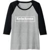 imageKodachrome Logo  White Raglan Baseball TeeBlackAthletic Heather