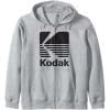 image80s Vintage Kodak Logo Zip HoodieHeather Grey