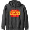 imageVintage We Sell Kodak Film Retail sign design Zip HoodieDark Heather Grey