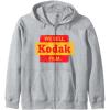 imageVintage We Sell Kodak Film Retail sign design Zip HoodieHeather Grey