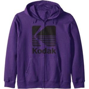image80s Vintage Kodak Logo Zip HoodiePurple