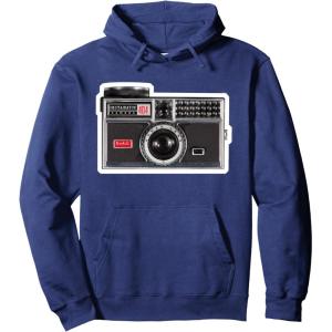 imageKODAK INSTAMATIC Camera Design Pullover HoodieNavy Blue