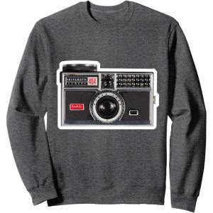 imageKODAK INSTAMATIC Camera Design SweatshirtDark Heather Grey