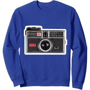 imageKODAK INSTAMATIC Camera Design SweatshirtRoyal Blue