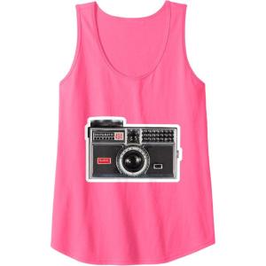imageKODAK INSTAMATIC Camera Design Tank TopNeon Pink