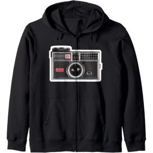 imageKODAK INSTAMATIC Camera Design Zip HoodieBlack