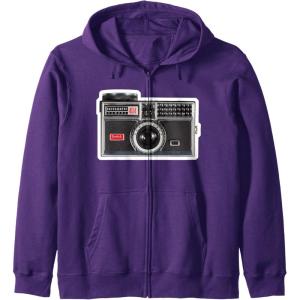 imageKODAK INSTAMATIC Camera Design Zip HoodiePurple