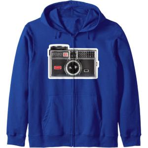 imageKODAK INSTAMATIC Camera Design Zip HoodieRoyal Blue