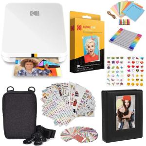 imageKODAK Step Slim Instant Mobile Photo Printer  Kit 20 Pack Zink Paper Case Photo Album Markers Sticker Sets
