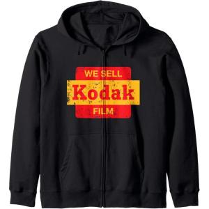 imageVintage We Sell Kodak Film Retail sign design Zip HoodieBlack