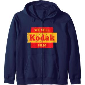imageVintage We Sell Kodak Film Retail sign design Zip HoodieNavy Blue