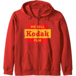 imageVintage We Sell Kodak Film Retail sign design Zip HoodieRed