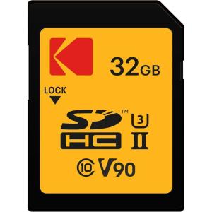 imageKodak 32GB UHSII U3 V90 Ultra Pro SDHC Memory Card  Up to 300MBs Read Speed and 270MBs Write Speed