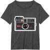 imageKODAK INSTAMATIC Camera Design TShirtDark Heather Grey