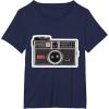 imageKODAK INSTAMATIC Camera Design TShirtNavy Blue