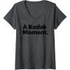 imageWomens A Kodak Moment VNeck TShirtDark Heather Grey