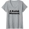 imageWomens A Kodak Moment VNeck TShirtHeather Grey