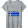 imageWomens Ektachrome Film Vintage Logo VNeck TShirtHeather Grey