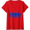 imageWomens Ektachrome Film Vintage Logo VNeck TShirtRed