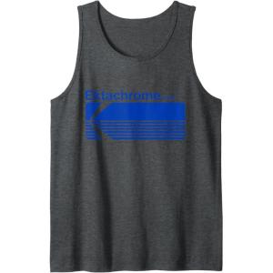 imageEktachrome Film Vintage Logo Tank TopDark Heather Grey
