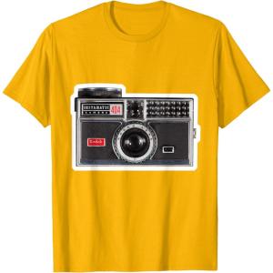 imageKODAK INSTAMATIC Camera Design TShirtGolden Yellow