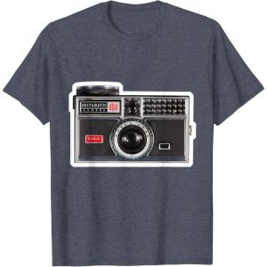 imageKODAK INSTAMATIC Camera Design TShirtHeather Blue