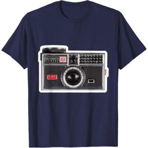 imageKODAK INSTAMATIC Camera Design TShirtNavy Blue