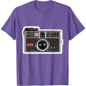 imageKODAK INSTAMATIC Camera Design TShirtPurple Heather