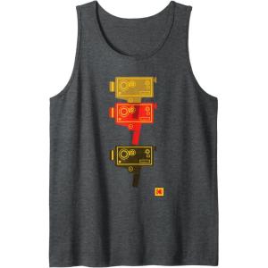 imageKODAK M7 Movie Camera Art Tank TopDark Heather Grey