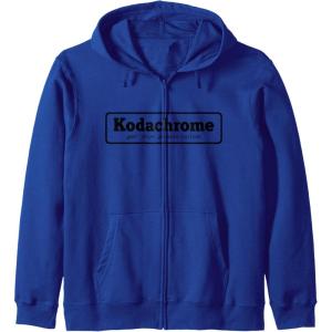 imageKodachrome Logo  Black Zip HoodieRoyal Blue