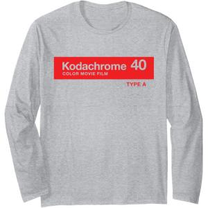 imageKodak Kodachrome 40 Long Sleeve TShirtHeather Grey