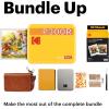 imageKODAK Mini 3 Retro 4PASS Portable Photo Printer 3x3 inches Initial 8 Sheets  30 Sheets  Gift Bundle WhiteWhite