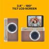 imageKODAK PIXPRO C1 Friendly Zoom Digital Camera  13MP Compact Point and Shoot with 28 180 Tilt LCD Flip Screen Retro Vintage Design with 4X Zoom and 1080P Full HD Video for Travel Vlogging BrownBrown