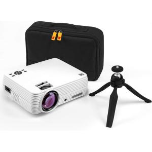 imageKODAK FLIK X7 Home Projector Max 1080p HD with Tripod ampamp Case Included  Compact Projects Up to 150 with 720p Native Resolution ampamp 30000 Hour Lumen LED Lamp AV VGA HDMI ampamp USB Compatible
