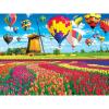 imageKodak 550 Piece  Balloons Over a Tulip Field and Windmill