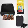 imageKODAK Step Instant Photo Printer with BluetoothNFC Zink Technology amp KODAK App for iOS amp Android Pink Go BundleBlack