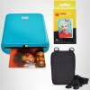 imageKODAK Step Instant Photo Printer with BluetoothNFC Zink Technology amp KODAK App for iOS amp Android Pink Go BundleBlue