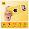 imageKodak Printomatic Instant Print Digital Camera Pink 10MP Portable Camera with Interactive RGB LED Status Indicator Prints FullColor Photos on Zink 2x3 StickyBacked Photo Paper  Easy amp FunYellow