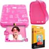 imageKodak x Barbie Step Slim Wireless Instant Portable Photo Mobile Printer Iconic Style Barbie Deluxe Camera Case  Barbie Photo Album  Zink Paper 20 SheetsLight Pink
