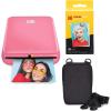 imageKODAK Step Instant Photo Printer with BluetoothNFC Zink Technology amp KODAK App for iOS amp Android Pink Go BundlePink