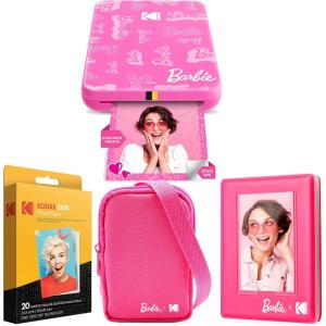 imageKodak x Barbie Step Slim Wireless Instant Portable Photo Mobile Printer Iconic Style Barbie Deluxe Camera Case  Barbie Photo Album  Zink Paper 20 SheetsLight Pink