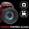 imageKODAK PIXPRO AZ425RD 20MP Digital Camera 42X Optical Zoom 24mm Wide Angle 1080P Full HD Video Optical Image Stabilization LiIon Battery 3 LCD Vlogging Camera RedRed